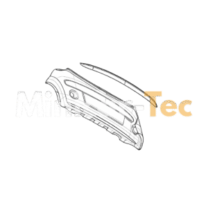 Chrom-Heckstoßstange für Microcar Due