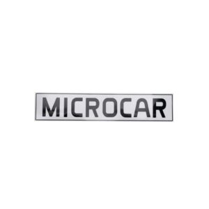 Aufkleber für Microcar Frontstoßstange
