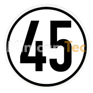 45 KMH Sicherheitsaufkleber für Minicar