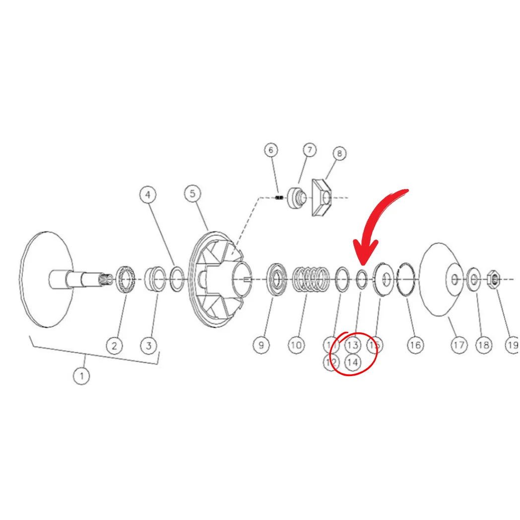 Einstellscheibe 3FP11 Aixam Variomatik