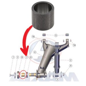 Originales Distanzstück der hinteren Bremstrommel für Aixam und Minauto, Referenz 510BF005