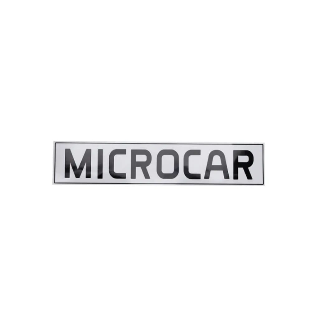 Aufkleber für Microcar Frontstoßstange