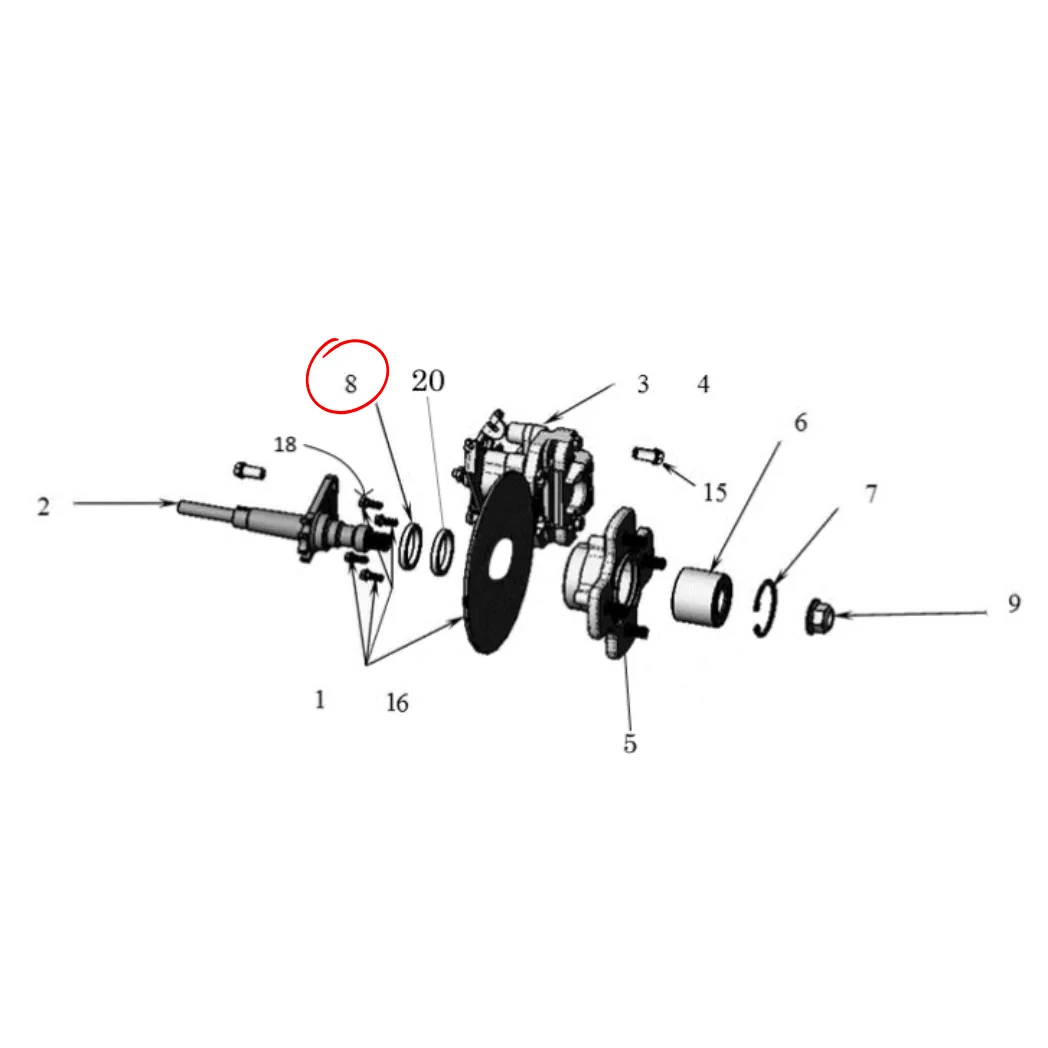 Original Distanzring Ligier Radnabe hinten