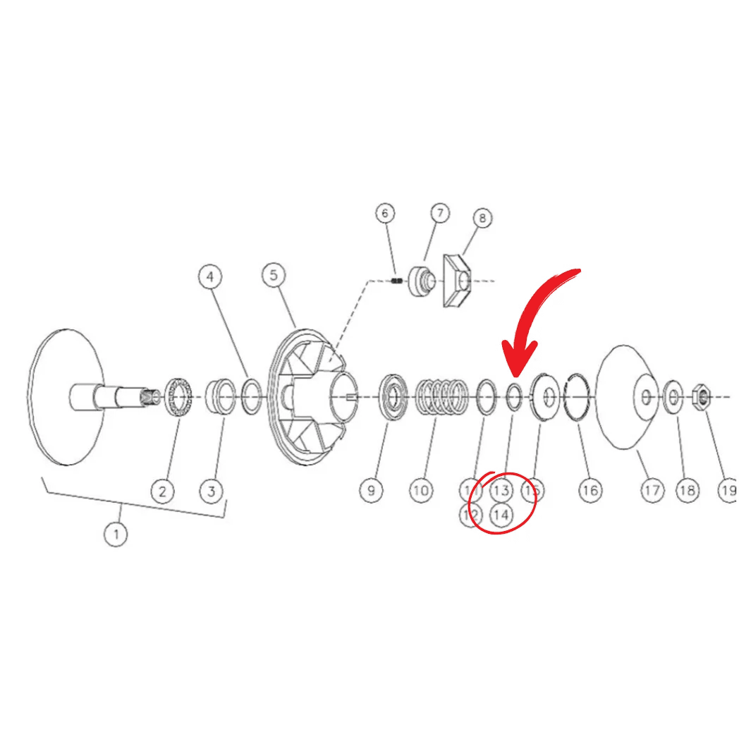 Einstellscheibe 3FP11 Aixam Variomatik