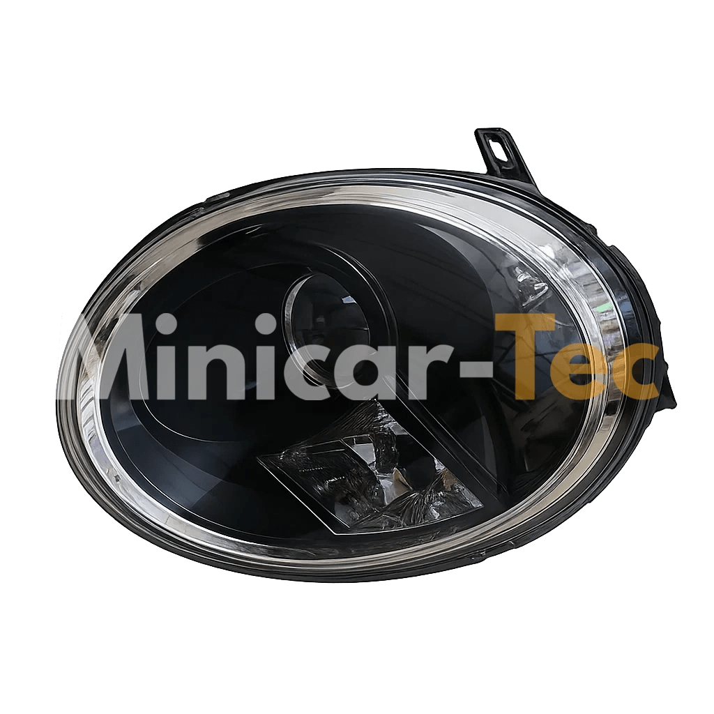 Linker Scheinwerfer für Microcar MGO4 und Due3 in Schwarz