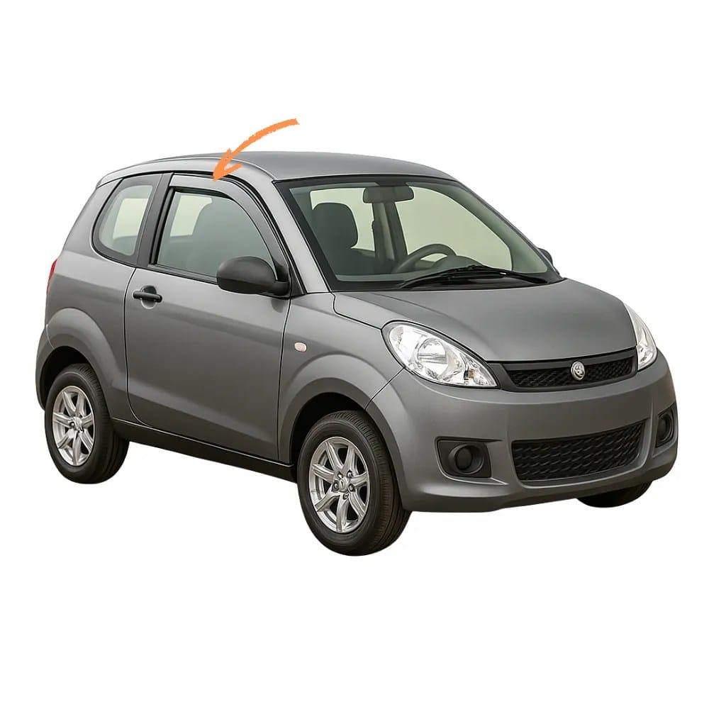 Windabweiser Satz für Microcar Virgo Modelle