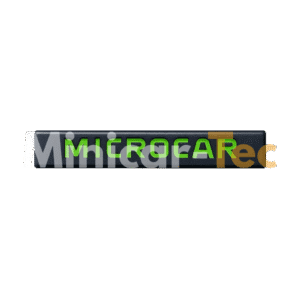 Grüne Zierleiste für Microcar Highland X Frontbügel